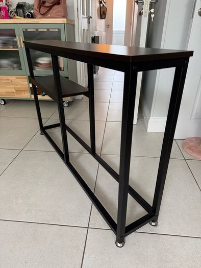 Black Console Table for Indoors - Metal