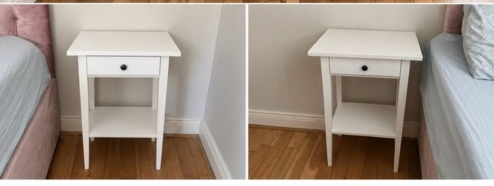 2 bedside tables HEMNES in white from IKEA