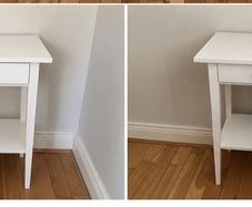 2 bedside tables HEMNES in white from IKEA