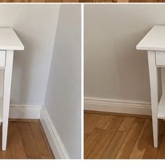 2 bedside tables HEMNES in white from IKEA
