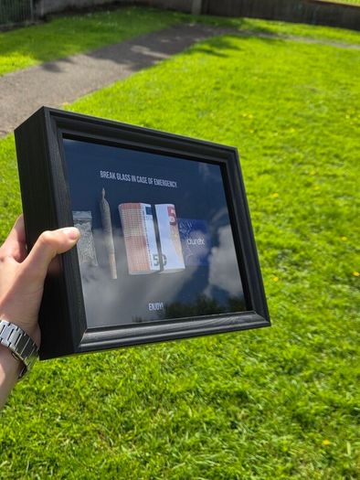 Gift 3D money frame art decor