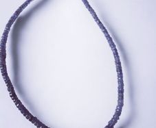 Natural Tanzanite necklace with silver clasp