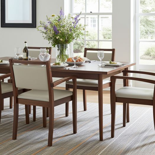 VITO Stackable Wooden Armchair  Upholstered Comfort