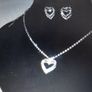 Bridal Necklace and matching Earrings ( DEBS ) Image 4