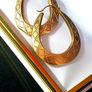 Vintage Hallmarked 9ct Gold Hoop Earrings Image 4