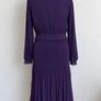 Phase Eight Pleated Dress in Aubergine Size UK12 Image 6