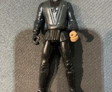 Vintage 1995 Star Wars Jedi LUKE SKYWALKER Black Vest Kenner Power of the Force LOOSE