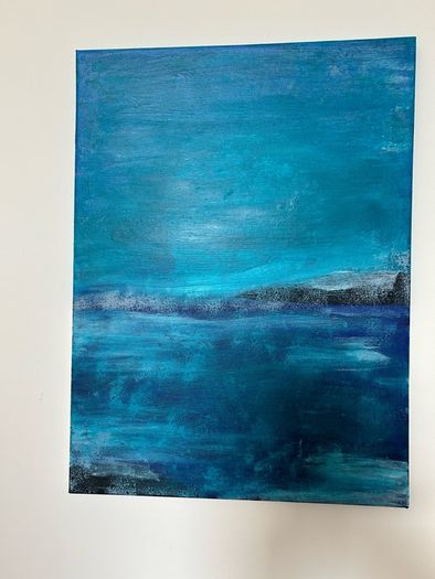 Seascape abstract painting