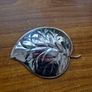 Vintage Metal Silver Leaf Tray Image 3