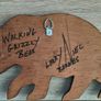 Larry Neil Barnes Hand Carved Wood Grizzly Bear Plaque Image 3