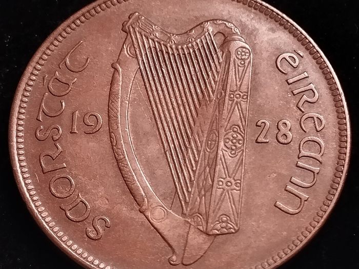 #536 - Ireland - 1928 - One Penny - KM.3