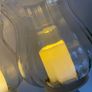 ShabbyChic Set of 2 Extra Large Candle Holders with Ribbed Glass Top Image 7