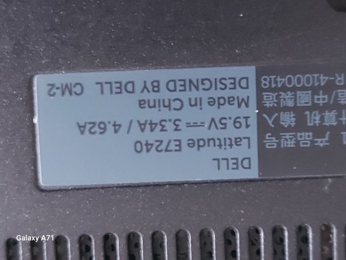 Dell Latitude E7240 for Parts, not working
