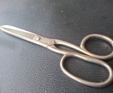 Old Vintage 7" Tailor's Scissors made in Sheffield England
