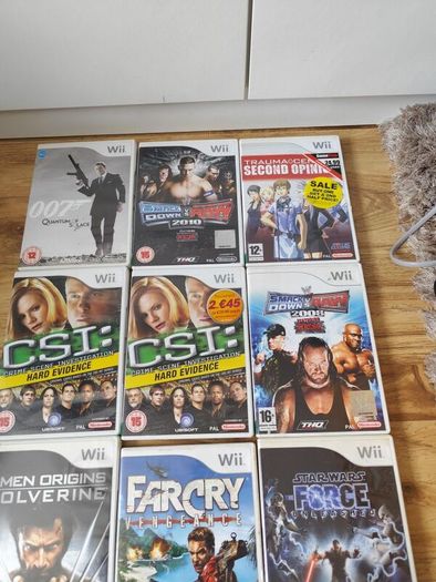 Wii games 12+ Age 1.50 euro per game