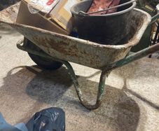 wheelbarrow planter