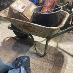 wheelbarrow planter