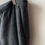 Massimo Dutti Dark Charcoal Grey Wool Wide Leg Trousers Image 5