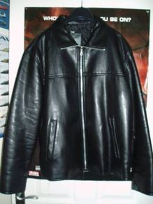 Italian black soft leather jacket