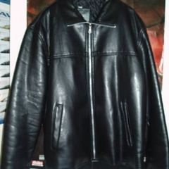 Italian black soft leather jacket
