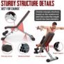 Commercial Weight Bench, 660LBS Adjustable/Foldable Strength Training Bench, Utility Incline/Decline Bench for Full Body Workout with Fast Folding (FREE POSTAGE) Image 5