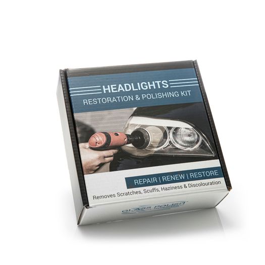 Glass Polish 31016 Headlight and Tail Light Restoration kit - Restore Dull, Faded, Discolored Car Headlights