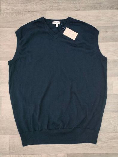 New Peter Millar Merino Wool Vest Sleeveless Jumper Mens Medium