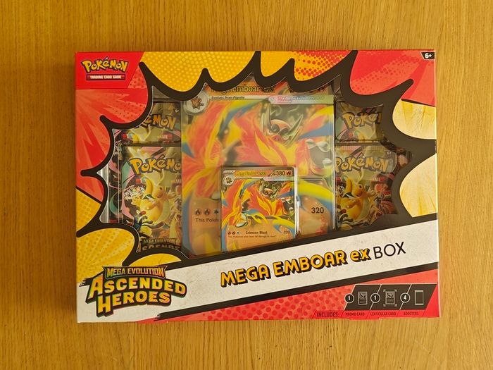 Pokemon TCG: Ascended Heroes Mega Emboar ex box