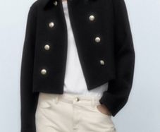 Zara Casual Double Breasted Pea Coat