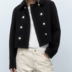 Zara Casual Double Breasted Pea Coat