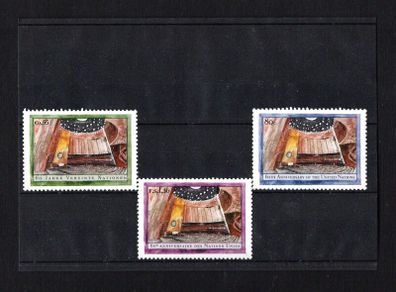 2005 United Nations (US, Geneva & Vienna) 60th Anniversary of the United Nations Commemorative Stamps Mint Never Hinged (MNH)