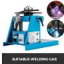 Mini Semi-Automatic Rotary Welding Positioner Turntable Tilte Jaw Lathe Chuck for Annular Welding Image 5