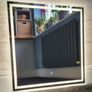 LED Bathroom Mirror 60x60cm Flowing LED Touch Switch Image 2