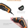 3.6V electric screwdriver, 2000mAh, 34 accessories, with front LED light, battery indicator, USB cable, storage box, suitable for small household projects Image 7