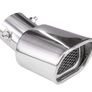 Car Exhaust Tip, Chrome, Angled, Oval - 63mm Image 2