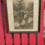 Pair of Western prints with buffalo framed pictures Image 4