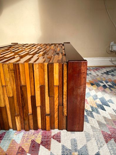 Vintage 70s Percival Lafer Coffee Table, Brazil, Exotic Wood