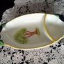 Vintage Silea Fine Porcelain Olive Serving Dish Image 4