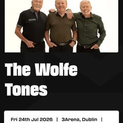 Two tickets for Wolf Tones July 24rh