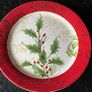 4   Large Christmas Salad / Side Plates Image 3