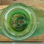 vintage vibrant green bottle/vase (AKA wasp/fly trapper) Image 2