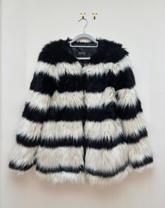 Bershka Faux Fur Coat