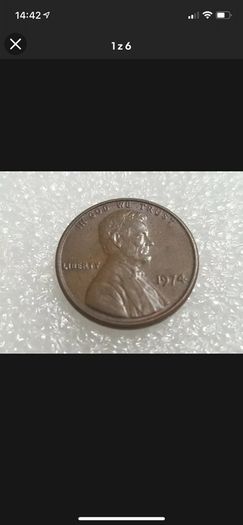1974 United States Of America U.s.a One 1 Cent Coin
