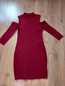 Burgundy dress