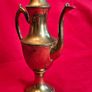 Elegant Brass Coffee , Tea Pot on Pedestal Base Image 4