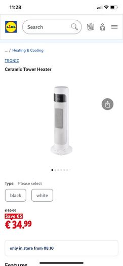 Tronic Fan Heater