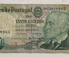 Portugal 20 Escudos 1978 Banknote