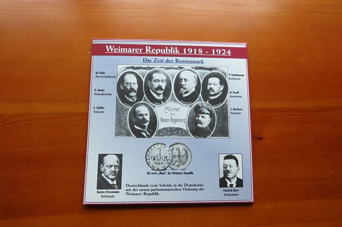 90 EURO Retail - German Silver Mark 1924 Antique coins set Weimar Republic - 1918-1933 | 89.99 euro issue price