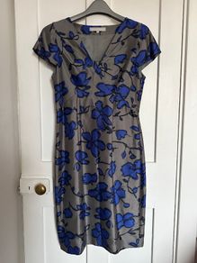 Fenn Wright Manson silk cotton blend occasion dress UK12