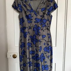 Fenn Wright Manson silk cotton blend occasion dress UK12